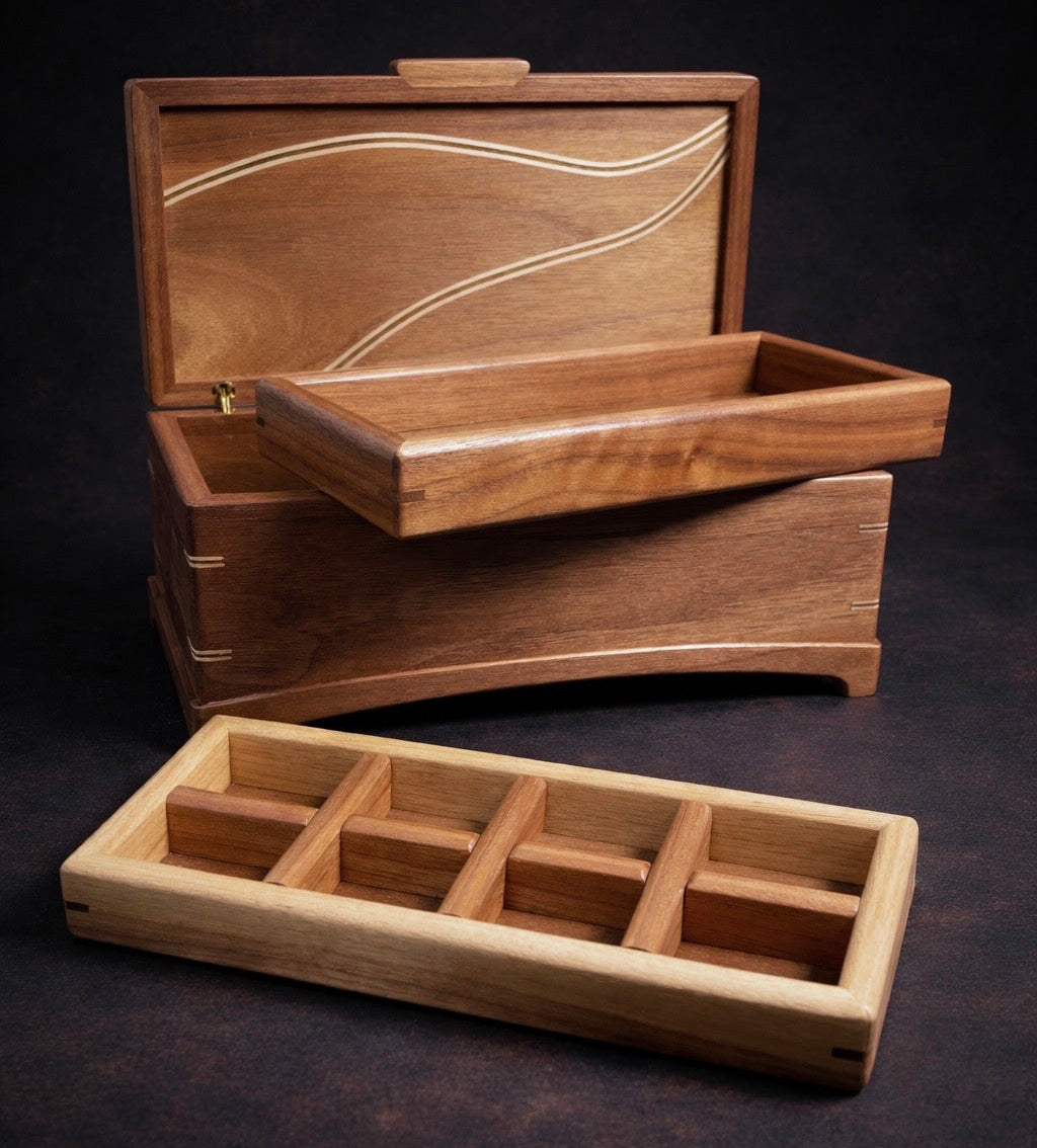 Jewelry Box (Made with walnut and maple)