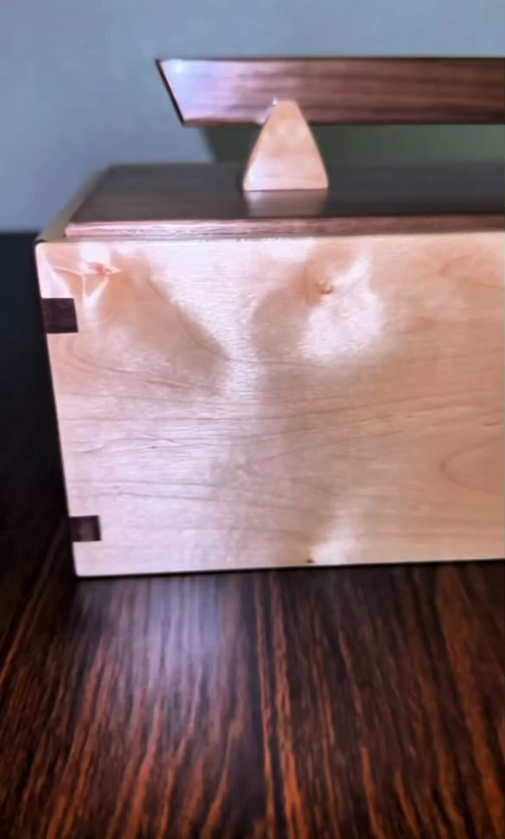 Maple/ Walnut Japanese Style Jewelry Box